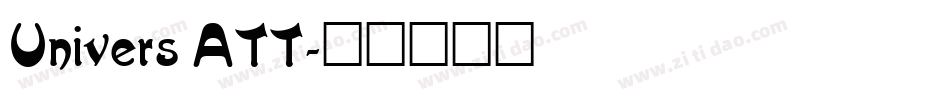 Univers ATT字体转换